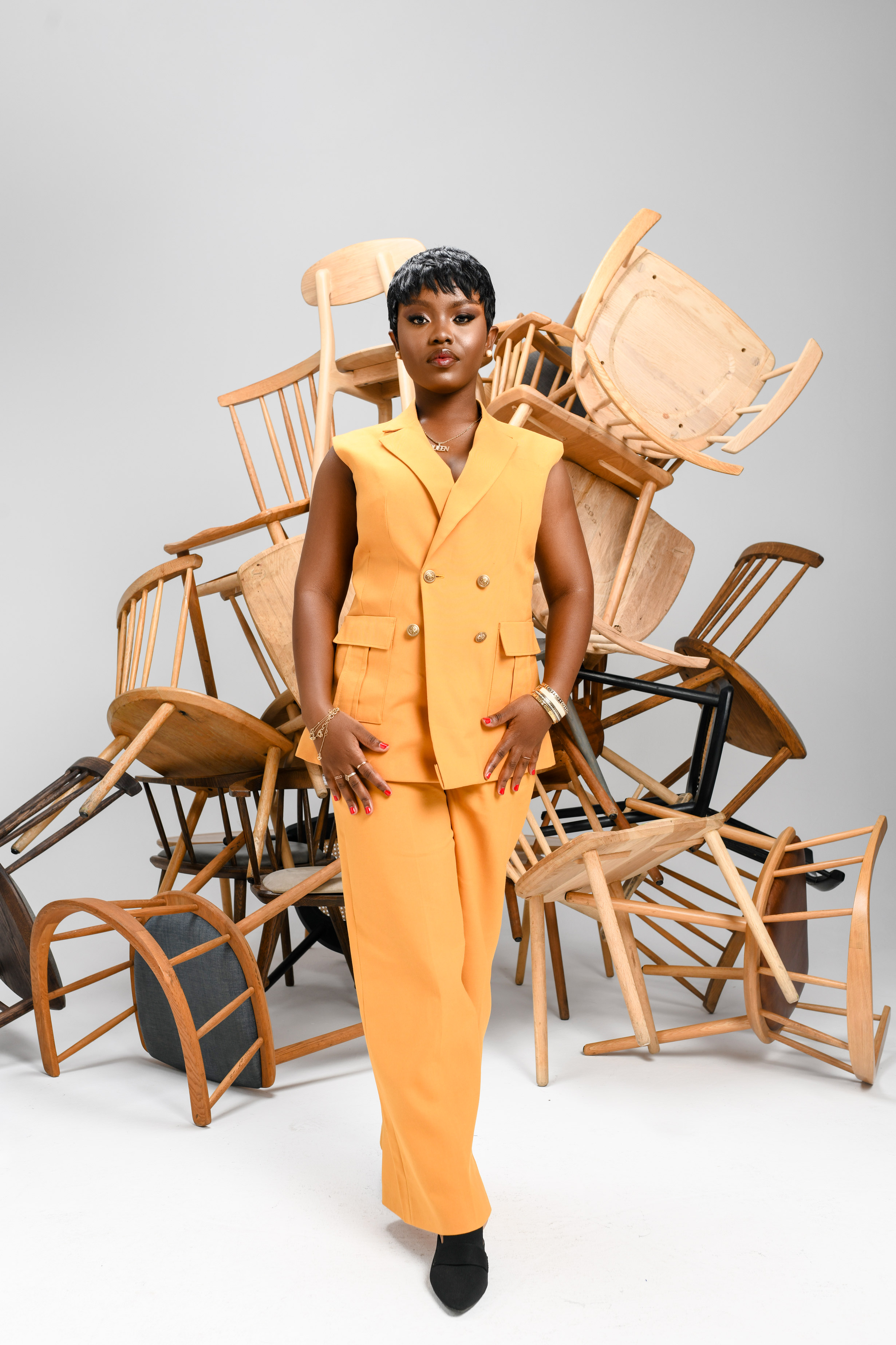 Editorial portrait of Gyakie for Forbes Africa